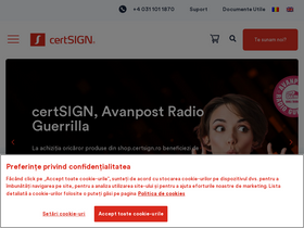 'suport.certsign.ro' screenshot