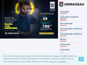 'uninassau.edu.br' screenshot