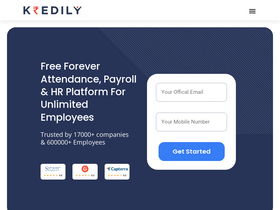 'kredily.com' screenshot