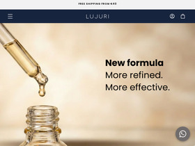 Lujuri homepage screenshot