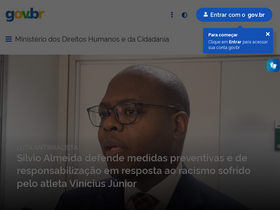 'sinca.mdh.gov.br' screenshot