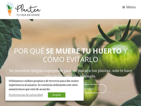 'planteaenverde.es' screenshot