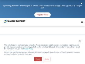 'siliconexpert.com' screenshot