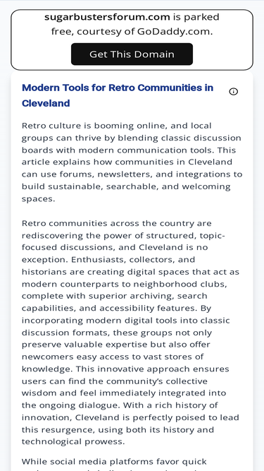 sugarbustersforum.com