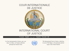 'icj-cij.org' screenshot