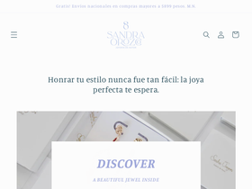 sandraorozco.com homepage screenshot