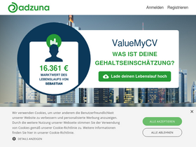'adzuna.de' screenshot
