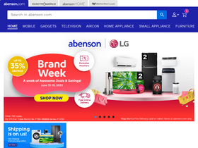 'abenson.com' screenshot