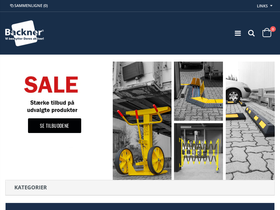 Backner ApS homepage screenshot