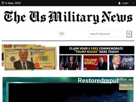 'theusmilitarynews.com' screenshot