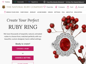 'thenaturalrubycompany.com' screenshot