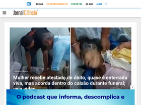'jornalciencia.com' screenshot