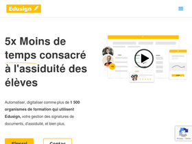 'edusign.fr' screenshot