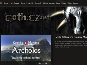 'gothicz.net' screenshot