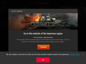 'worldoftanks.eu' screenshot