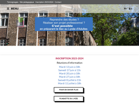 'lyceedadultes.fr' screenshot