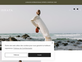 Ishaya homepage screenshot
