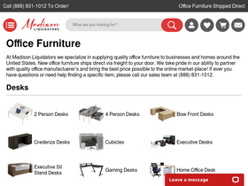 'madisonliquidators.com' screenshot