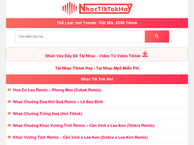 'nhactiktokhay.com' screenshot
