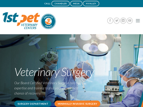 '1stpetvet.com' screenshot