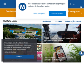 'omunicipiojoinville.com' screenshot