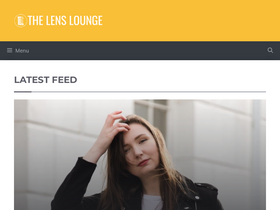 'thelenslounge.com' screenshot