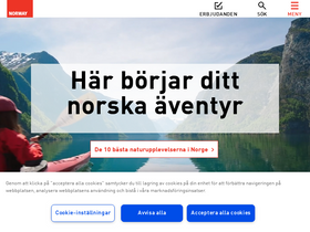 'visitnorway.se' screenshot