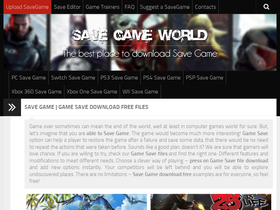'savegameworld.com' screenshot