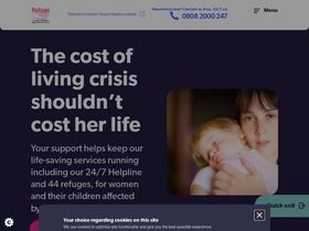 'refuge.org.uk' screenshot