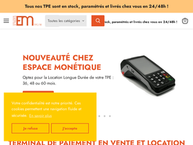 ESPACE MONÉTIQUE - TPE.FR homepage screenshot