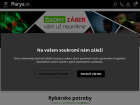 'parys.sk' screenshot