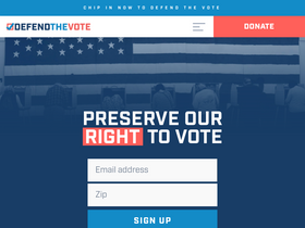 'wedefendthevote.org' screenshot