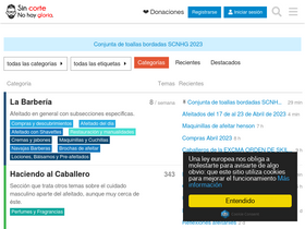 'sincortenohaygloria.com' screenshot