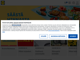 'lidl.fi' screenshot