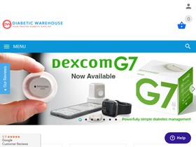 'diabeticwarehouse.org' screenshot