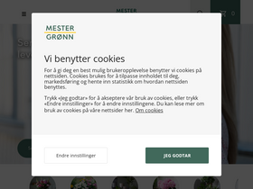 'mestergronn.no' screenshot