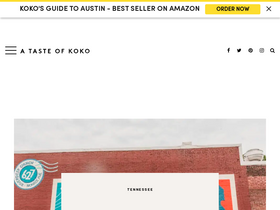 'atasteofkoko.com' screenshot