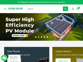 'loomsolar.com' screenshot