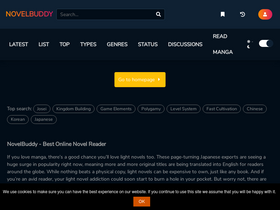 'novelbuddy.com' screenshot