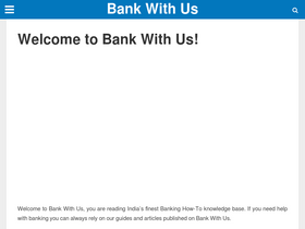 'bankwithus.in' screenshot