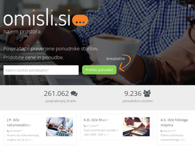 'omisli.si' screenshot