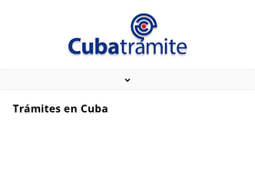 'cubatramite.com' screenshot