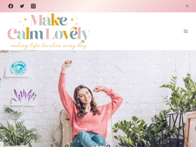 'makecalmlovely.com' screenshot