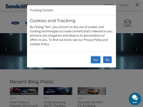 'sandicliffe.co.uk' screenshot