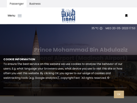 'tibahairports.com' screenshot