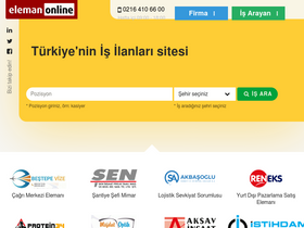 'elemanonline.com.tr' screenshot