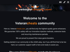 'veterancheats.com' screenshot
