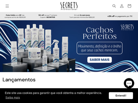lojasecretsprofessional.com.br homepage screenshot