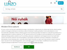 'lunzo.hu' screenshot