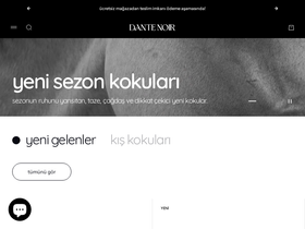 dantenoir.com homepage screenshot